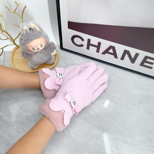 designer,replica,clothing,fake,1:1,lv,luxury,high quality MIUMIU Women’s Bow Gloves (L5JKY)