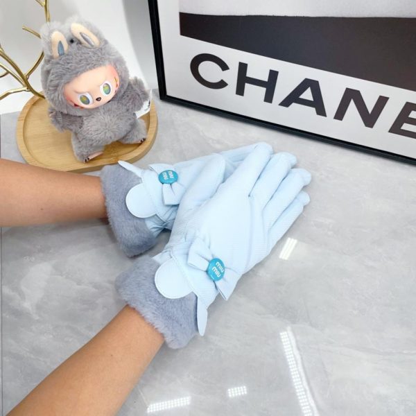 designer,replica,clothing,fake,1:1,lv,luxury,high quality MIUMIU Women’s Bow Gloves (U44LD)