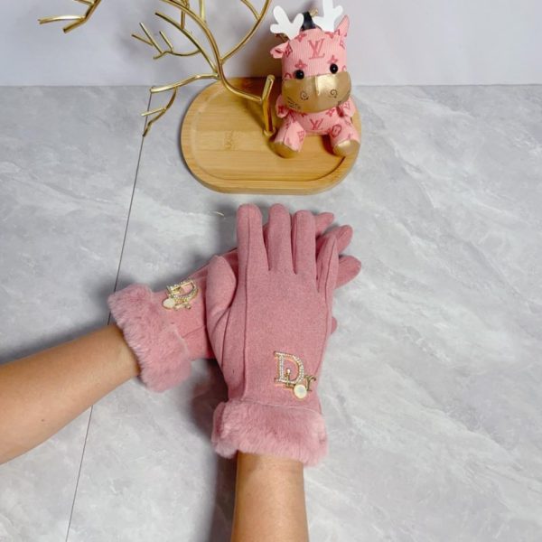 designer,replica,clothing,fake,1:1,lv,luxury,high quality Dior Autumn/Winter Sloth Rabbit Fur Wool Gloves (YHASY)