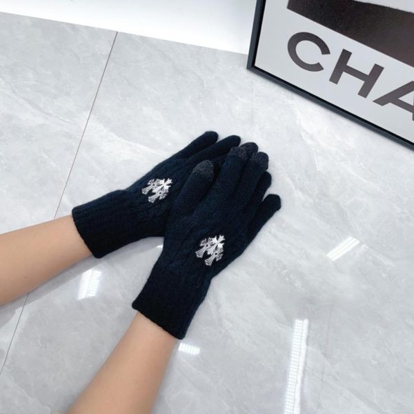 designer,replica,clothing,fake,1:1,lv,luxury,high quality Chrome Hearts wool gloves (ICQC4)