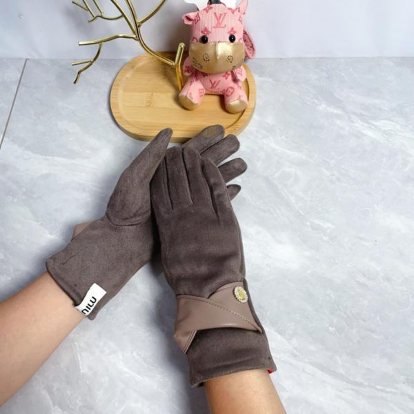 designer,replica,clothing,fake,1:1,lv,luxury,high quality MIUMIU Women’s Lambskin Gloves (MBV3X)
