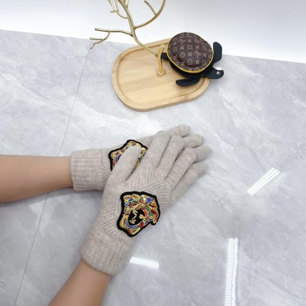 designer,replica,clothing,fake,1:1,lv,luxury,high quality Versace wool gloves (4BN30)