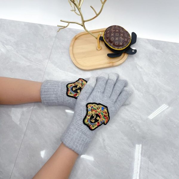 designer,replica,clothing,fake,1:1,lv,luxury,high quality Versace wool gloves (JRX3Y)