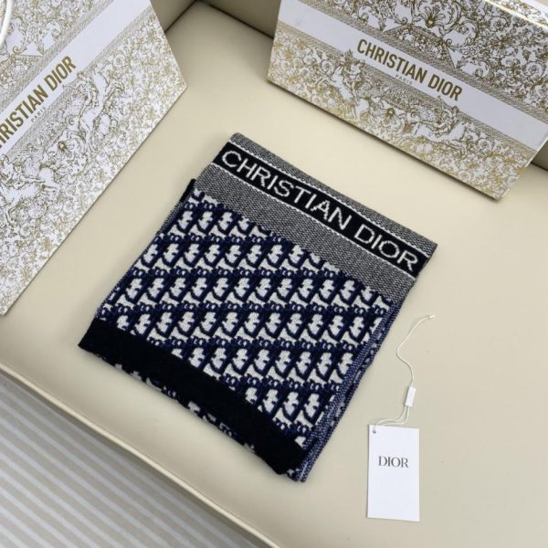 designer,replica,clothing,fake,1:1,lv,luxury,high quality Dior mixed-color knit wool and cashmere scarf (VXEY1)