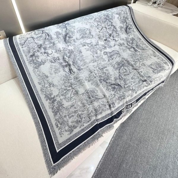 designer,replica,clothing,fake,1:1,lv,luxury,high quality Dior Toile de Jouy Print Shawl (4RRY9)