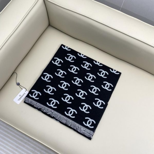 designer,replica,clothing,fake,1:1,lv,luxury,high quality Chanel double C logo scarf (BSJX8)