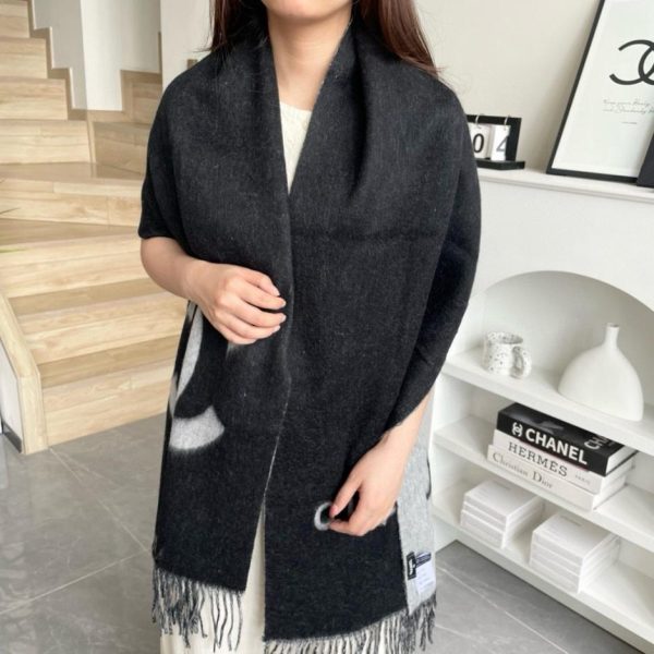 designer,replica,clothing,fake,1:1,lv,luxury,high quality CHANEL cashmere long scarf, top grade (L8TVS)