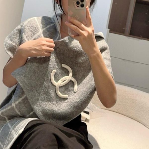 designer,replica,clothing,fake,1:1,lv,luxury,high quality CHANEL Autumn/Winter New Knitted Scarf, Cashmere Knitted Long Scarf (MZ34B)