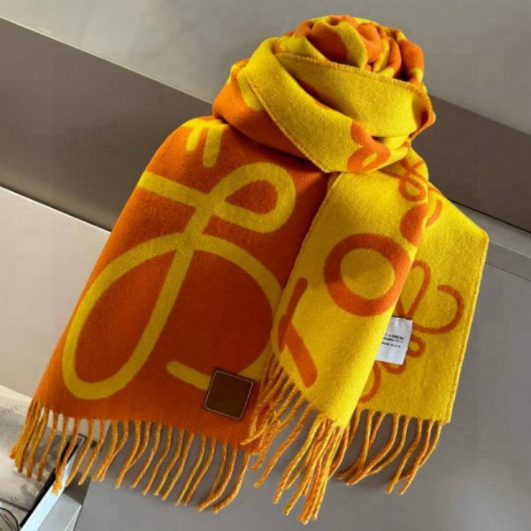 designer,replica,clothing,fake,1:1,lv,luxury,high quality Loewe graffiti-style reversible scarf (6CR8G)