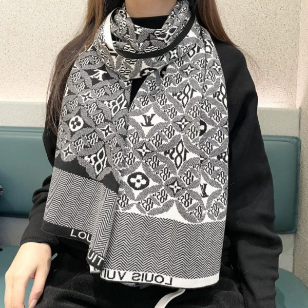 designer,replica,clothing,fake,1:1,lv,luxury,high quality LV High-Quality Cashmere Scarf for Couples (8DLKA)