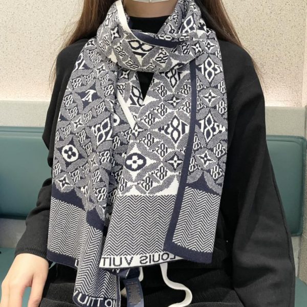 designer,replica,clothing,fake,1:1,lv,luxury,high quality LV High-Quality Cashmere Scarf for Couples (QT544)
