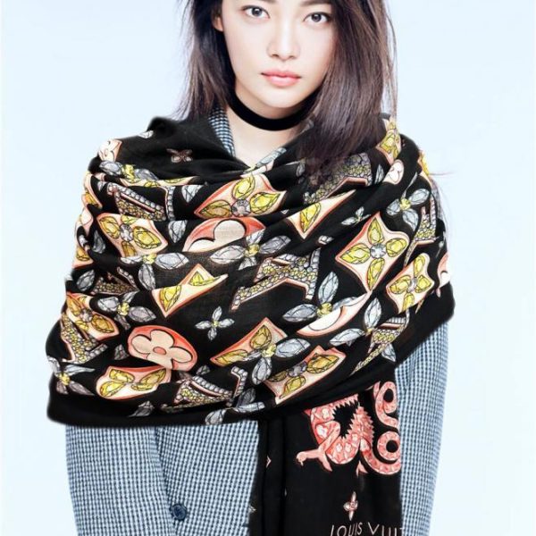 designer,replica,clothing,fake,1:1,lv,luxury,high quality LV Cashmere Scarf (NOA52)