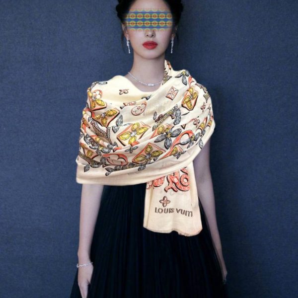 designer,replica,clothing,fake,1:1,lv,luxury,high quality LV Cashmere Scarf (TD1L0)