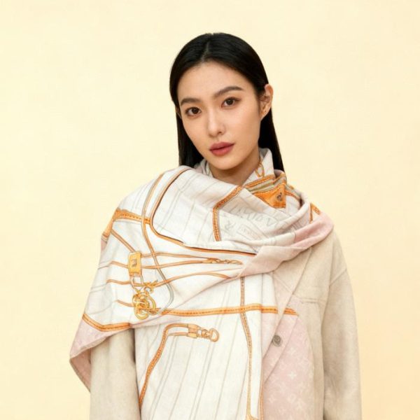 designer,replica,clothing,fake,1:1,lv,luxury,high quality LV MY NEVERFULL 140 Velvet Square Scarf [140 Top-Grade Velvet, Double-Sided, Same Color] (DYG3V)