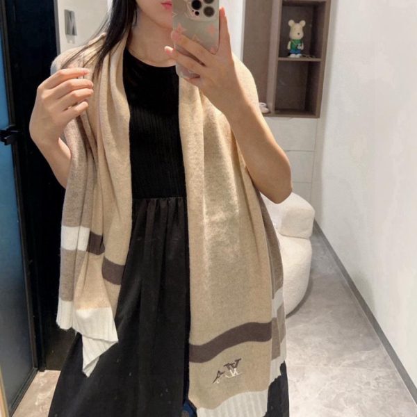 designer,replica,clothing,fake,1:1,lv,luxury,high quality LV High-Quality Cashmere Scarf for Couples (6KETZ)