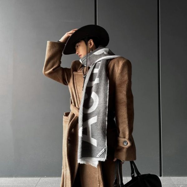 designer,replica,clothing,fake,1:1,lv,luxury,high quality Acne large letter shawl (242J5)