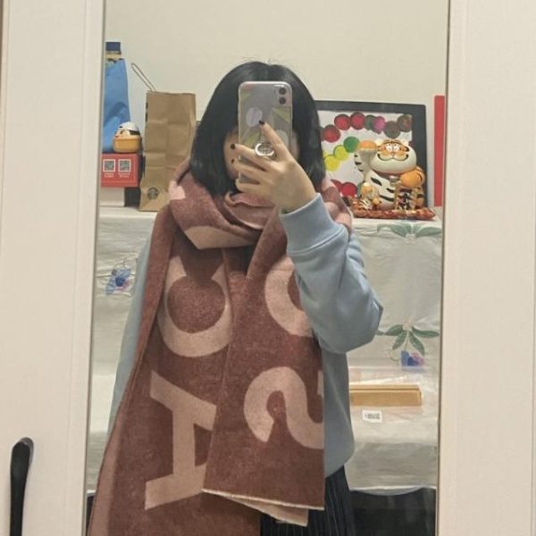 designer,replica,clothing,fake,1:1,lv,luxury,high quality Acne Large Letter Shawl (YA8WR)