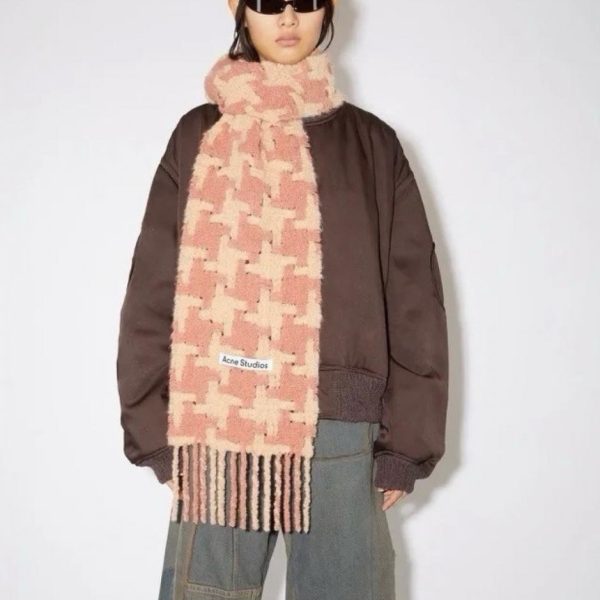 designer,replica,clothing,fake,1:1,lv,luxury,high quality Aikeni houndstooth scarf (ZYDLZ)