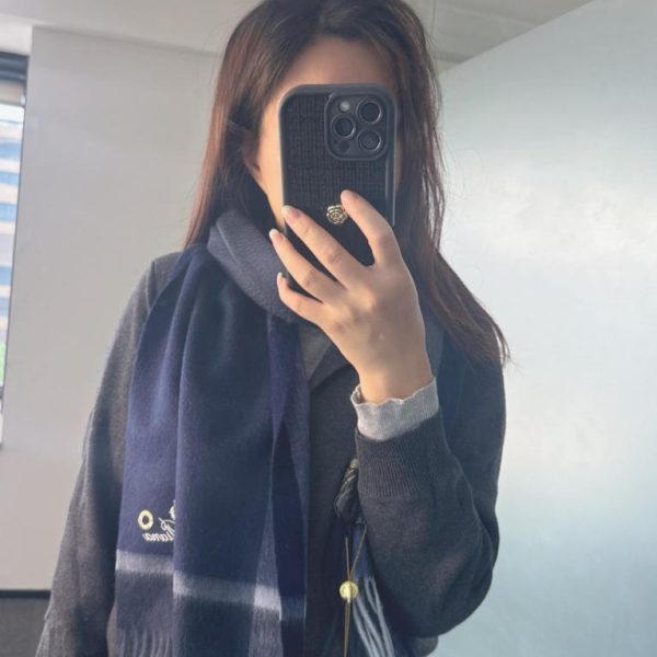 designer,replica,clothing,fake,1:1,lv,luxury,high quality Loro Piana Autumn/Winter New Arrival: Premium Cashmere Water Ripple Check Scarf (SIXYI)