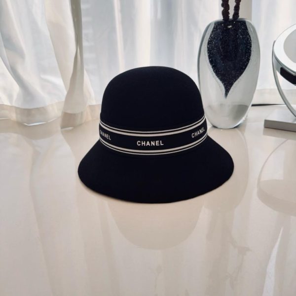 designer,replica,clothing,fake,1:1,lv,luxury,high quality CHANEL Fall/Winter New Elegant Bucket Hat, 100% Wool Felt Hat (SANY0)