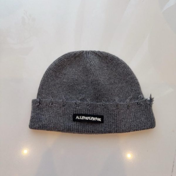 designer,replica,clothing,fake,1:1,lv,luxury,high quality Alexander Wang’s early autumn new melon-shaped beanie, loose and casual knitted hat, unisex style (YX16U)