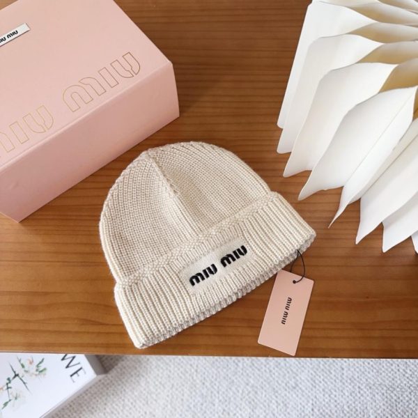 designer,replica,clothing,fake,1:1,lv,luxury,high quality MIUMIU boutique knitted hat, classic colors, unisex style (D1VUT)