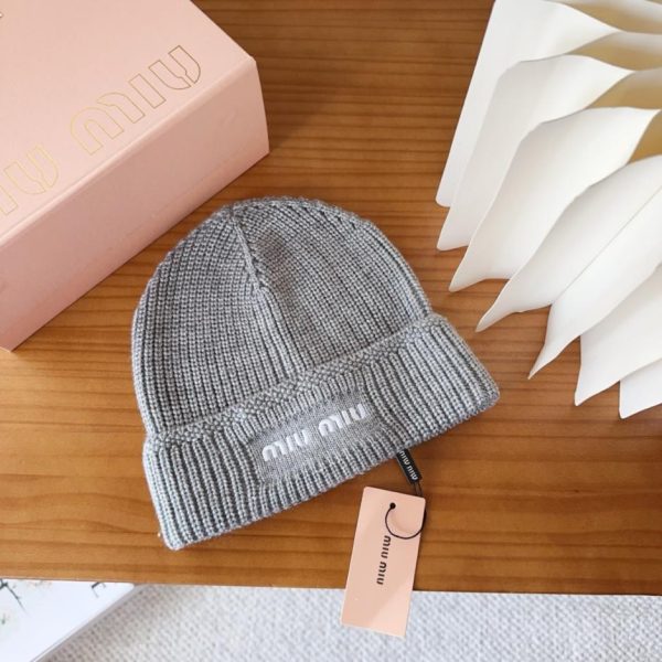 designer,replica,clothing,fake,1:1,lv,luxury,high quality MIUMIU boutique knitted hat, classic color, unisex style (O6E91)