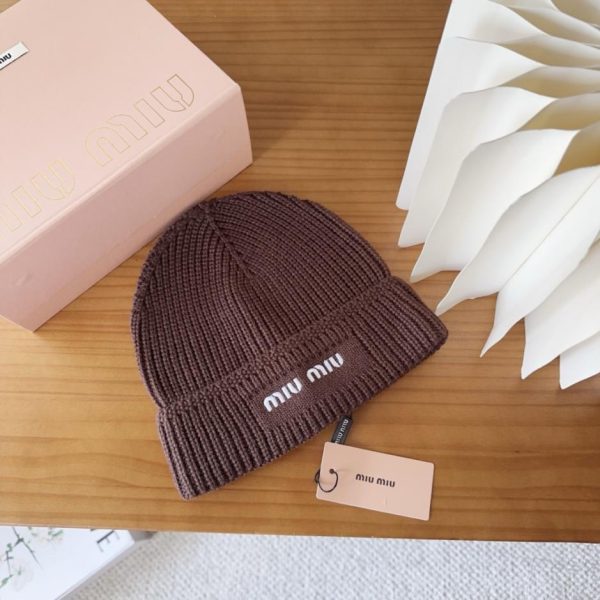 designer,replica,clothing,fake,1:1,lv,luxury,high quality MIUMIU boutique knitted hat, classic colors, unisex style (XKXSZ)