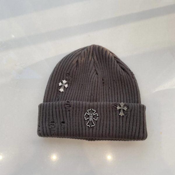 designer,replica,clothing,fake,1:1,lv,luxury,high quality Chrome Hearts Fall/Winter New Heavy-Duty Design Knitted Beanie (IIVCC)