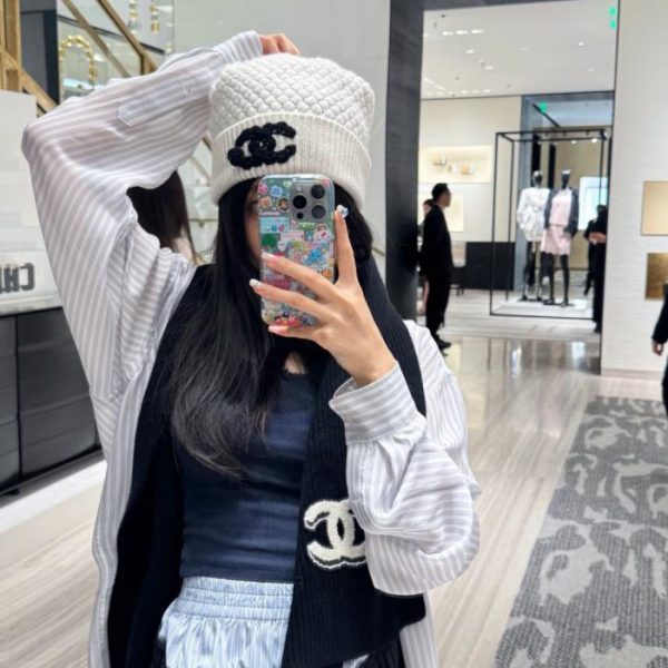 designer,replica,clothing,fake,1:1,lv,luxury,high quality CHANEL Fall/Winter New Knitted Beanie (U5HOZ)