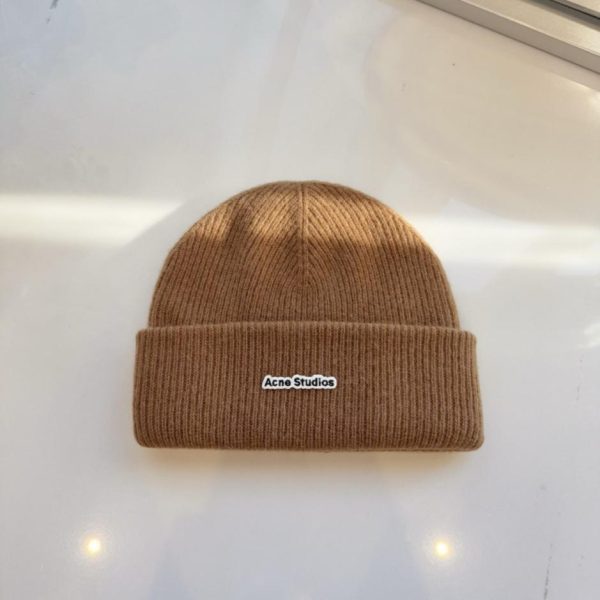 designer,replica,clothing,fake,1:1,lv,luxury,high quality Acne Studios Fall/Winter New Wool Knit Beanie, Thick Double-Layer 100% Wool Knit Beanie (K5JVD)