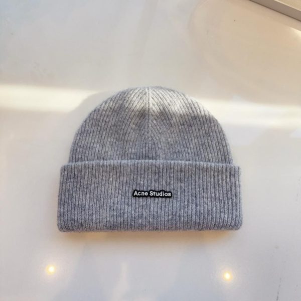designer,replica,clothing,fake,1:1,lv,luxury,high quality Acne Studios Fall/Winter New Wool Knit Beanie, Thick Double-Layer 100% Wool Knit Beanie (O6Q7V)