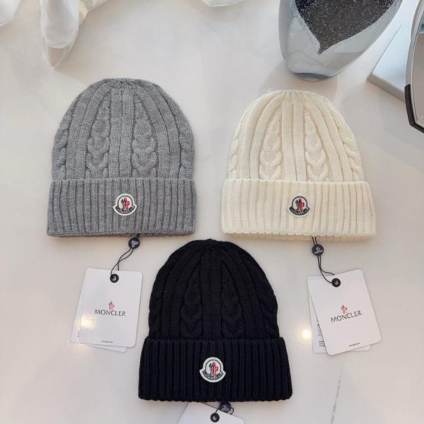 designer,replica,clothing,fake,1:1,lv,luxury,high quality Moncler Fall/Winter New Cable Knit Wool Beanie (GZCN3)