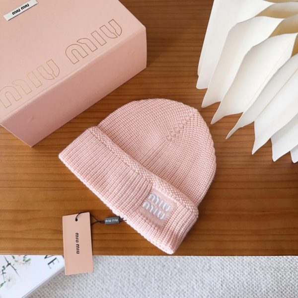 designer,replica,clothing,fake,1:1,lv,luxury,high quality MIUMIU Knit Hat, Classic Colors, Unisex (4NS6D)