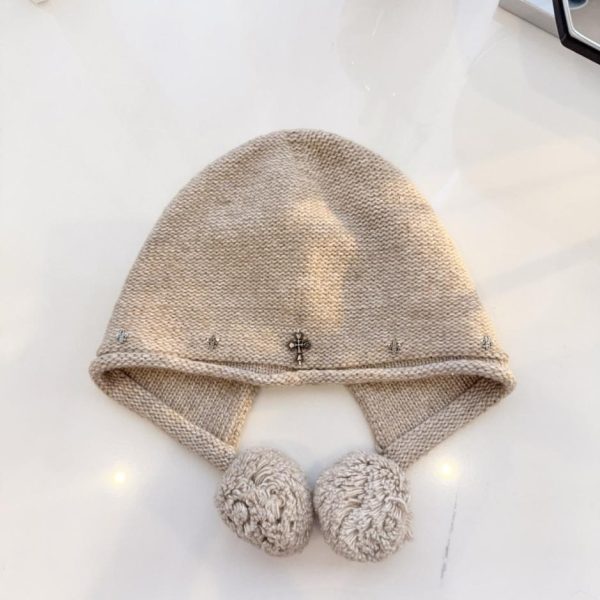 designer,replica,clothing,fake,1:1,lv,luxury,high quality Chrome Hearts Fall/Winter New Style Faraday Knit Wool Hat (FHHD7)