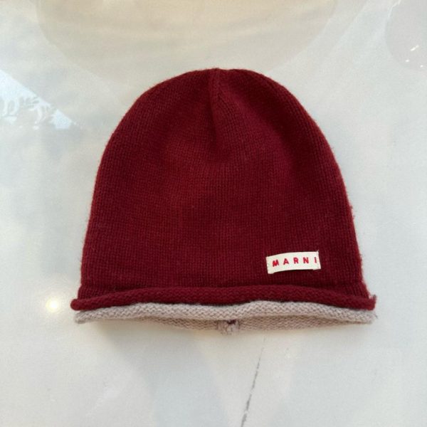 designer,replica,clothing,fake,1:1,lv,luxury,high quality MARNI New Knitted Wool Slouch Hat (VJ24B)