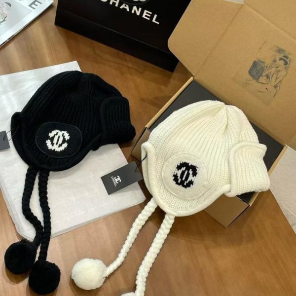 designer,replica,clothing,fake,1:1,lv,luxury,high quality CHANEL 25N Lei Feng Hat Knitted Earflap Cap (NGVLY)