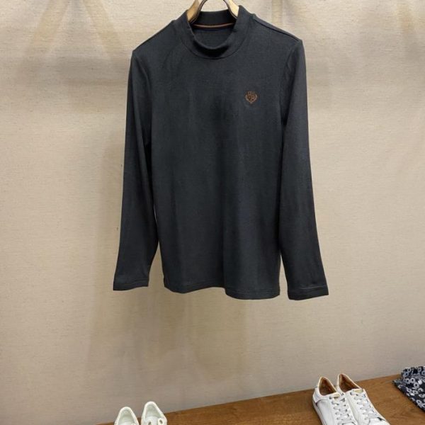 designer,replica,clothing,fake,1:1,lv,luxury,high quality LP Classic Brand Embroidered Logo Crew Neck Long Sleeve T-Shirt Base Layer (SU1QU)