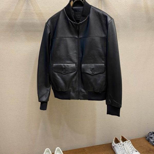 designer,replica,clothing,fake,1:1,lv,luxury,high quality High-end custom-made Prada classic leather jacket, made of calfskin (L2LLY)