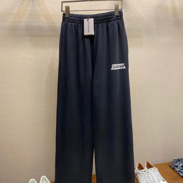 designer,replica,clothing,fake,1:1,lv,luxury,high quality Balenciaga white printed straight-leg trousers (YQ465)