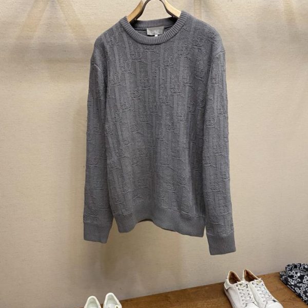 designer,replica,clothing,fake,1:1,lv,luxury,high quality Dior jacquard crew neck sweater (Z3WWT)