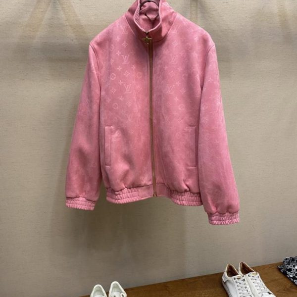 designer,replica,clothing,fake,1:1,lv,luxury,high quality LV25SS Suede Stand Collar Jacket (IYDBK)