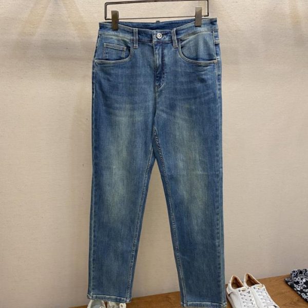 designer,replica,clothing,fake,1:1,lv,luxury,high quality Fendi FD washed blue jeans (29NYF)