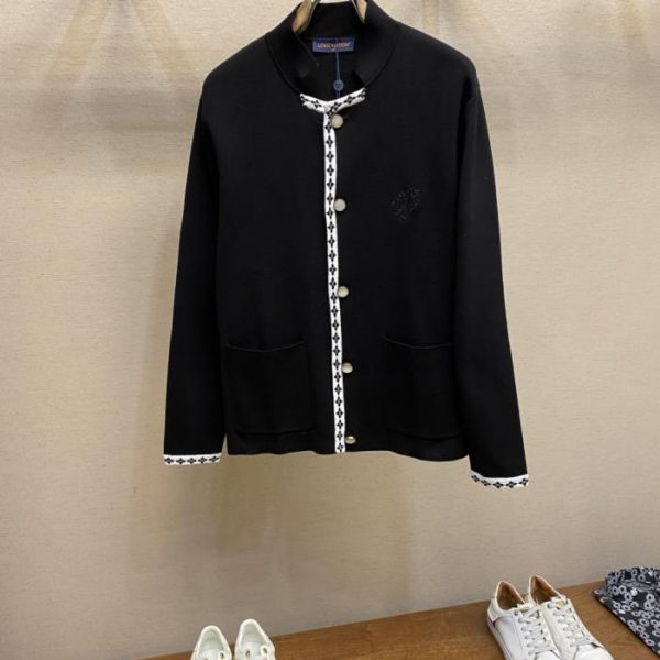 designer,replica,clothing,fake,1:1,lv,luxury,high quality Louis Vuitton preppy knit cardigan (BDAVY)