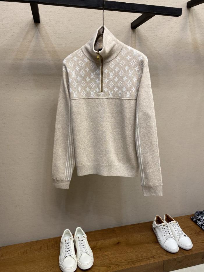 designer,replica,clothing,fake,1:1,lv,luxury,high quality LV monogram jacquard knit sweater with half-zip stand collar (ZDZX7) designer,replica,clothing,fake,1:1,lv,luxury,high quality LV monogram jacquard knit sweater with half-zip stand collar (ZDZX7)