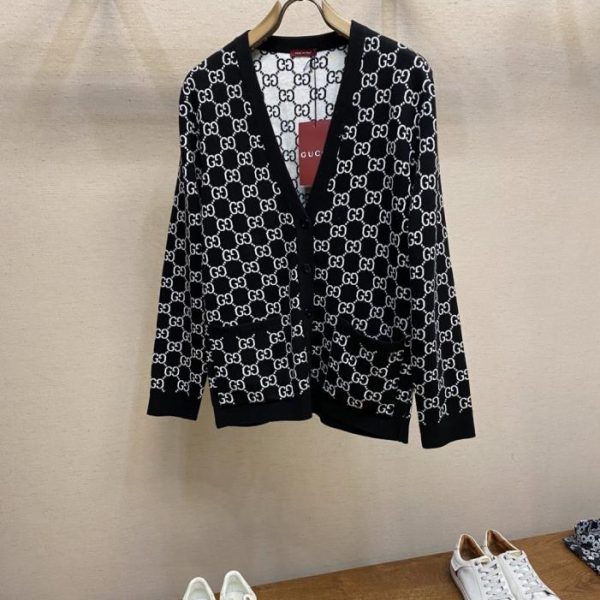designer,replica,clothing,fake,1:1,lv,luxury,high quality Gucci Early Spring New Jacquard Knit Cardigan (21XO0)