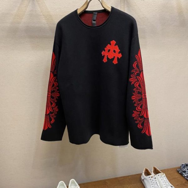 designer,replica,clothing,fake,1:1,lv,luxury,high quality Chrome Hearts Fall/Winter New Arrival: Wool Blend Loose-fitting Crew Neck Sweater (EREKA)