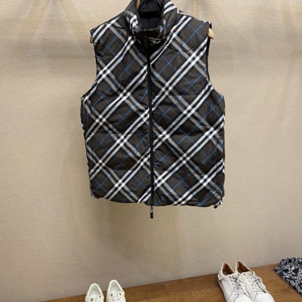 designer,replica,clothing,fake,1:1,lv,luxury,high quality Burberry High-End Custom Autumn/Winter New Arrival – Reversible Down Vest (GIKZY)