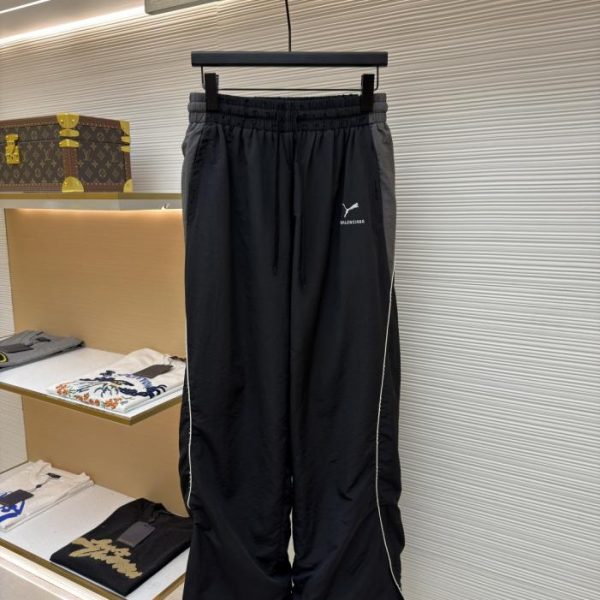 designer,replica,clothing,fake,1:1,lv,luxury,high quality Balenciaga x Puma Collaboration Embroidered Pants (BQTOZ)