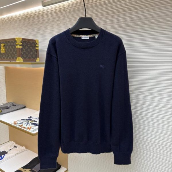 designer,replica,clothing,fake,1:1,lv,luxury,high quality Burberry Embroidered Crew Neck Knit Sweater (TJN4Z)